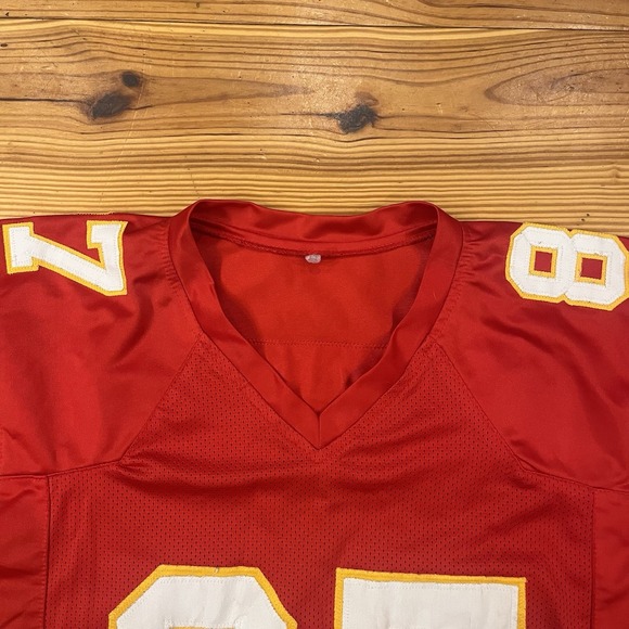 CUSTOM UNSIGNED TRAVIS KELCE RED JERSEY XL - Picture 2 of 9